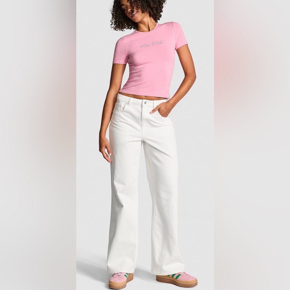 Denim by Pink High Rise White Jeans- NWT